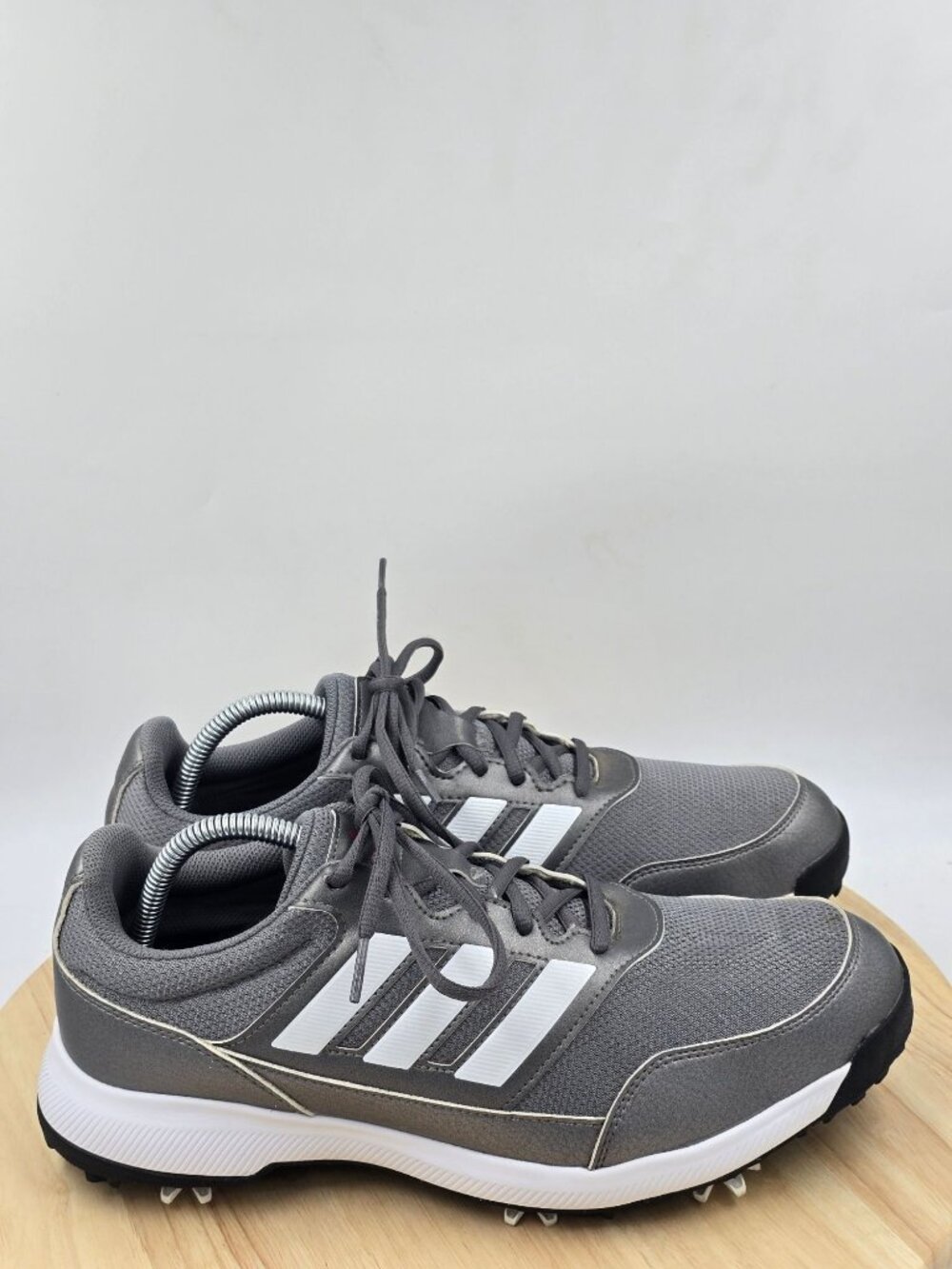 ADIDAS EE9420 TECH RESPONSE 2.0 GREY /WHITE GOLF CLEATS Mens SHOES  Sz  10.5